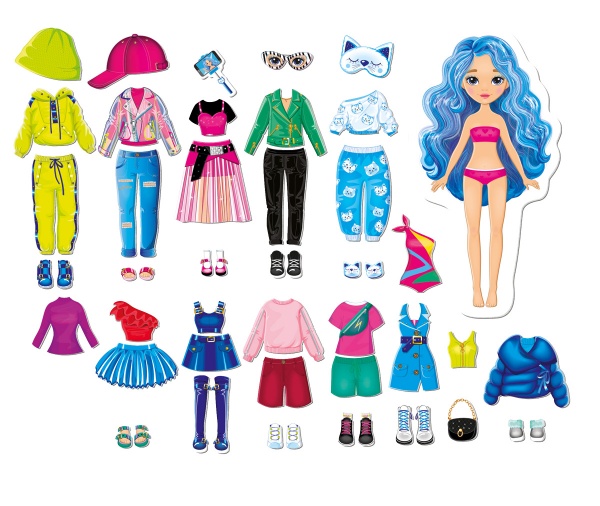 Игра настольная Vladi Toys Магнитная одевашка WOW Surprise Bloger VT3210-12