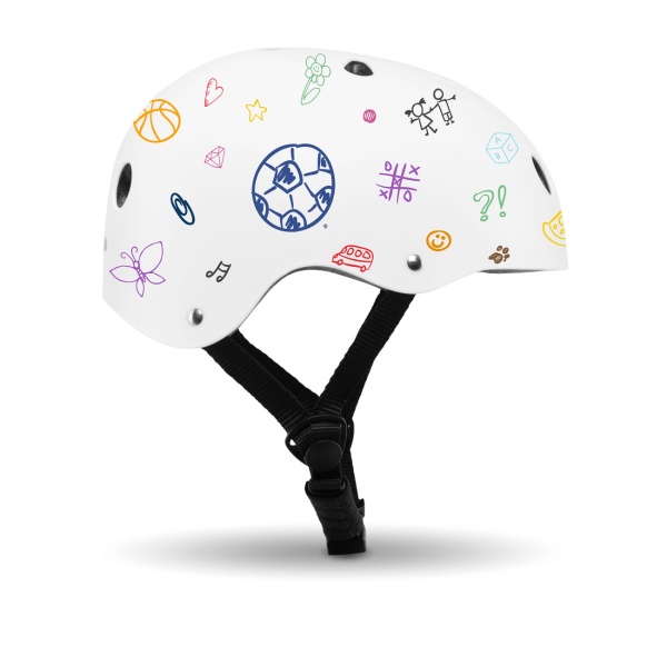 Шлем велосипедный Lionelo LO-HELMET WHITE р. 51-55 белый