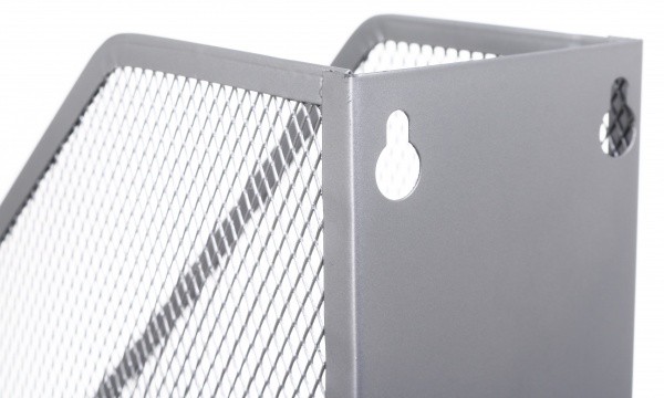 Лоток для бумаг вертикальный металл 25х72х32 см серый Nota Bene