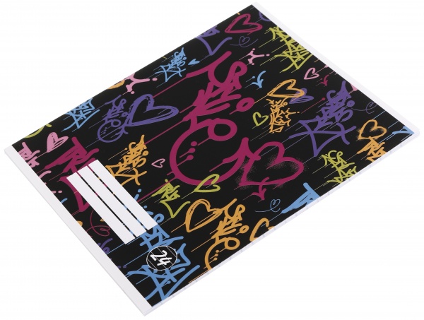 Тетрадь школьная Graffiti 24 листы линия Nota Bene