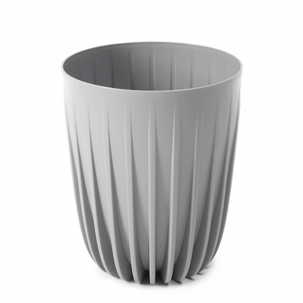 Вазон пластик MIRA круглий сірий матовий 6,2 л Ламела (9279074)