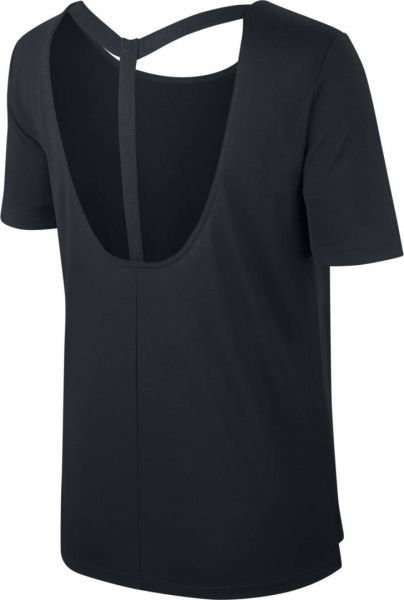 Футболка Nike W NK DRY SS TOP ELASTIKA BV4421-010 XS чорний