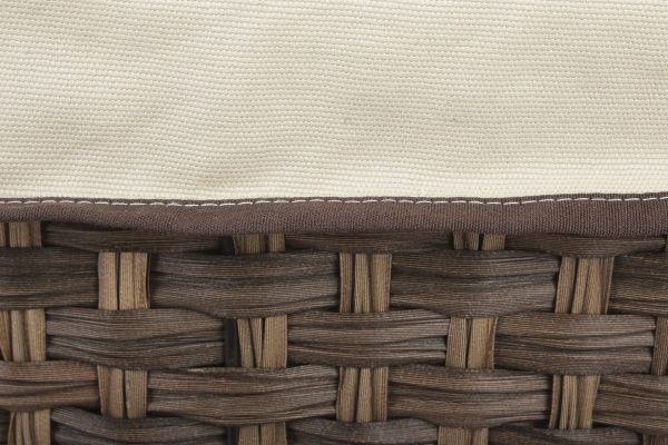 Кошик плетений з текстилем Tony Bridge Basket 39х30х56 см JC16-2AB-1 