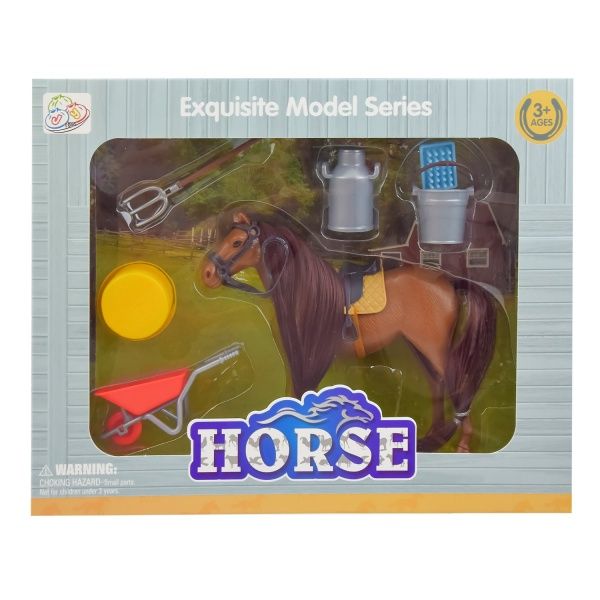 Фигурка Лошадь 1228B с аксессуарами (в ассортименте) 