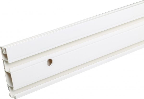 Карниз стельовий ОМіС ОМ2L подвійний набірний 250 см білий 