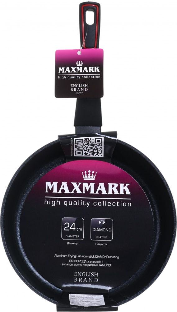 Сковорода Maxmark Diamond Deep 24 см MK-DM25224