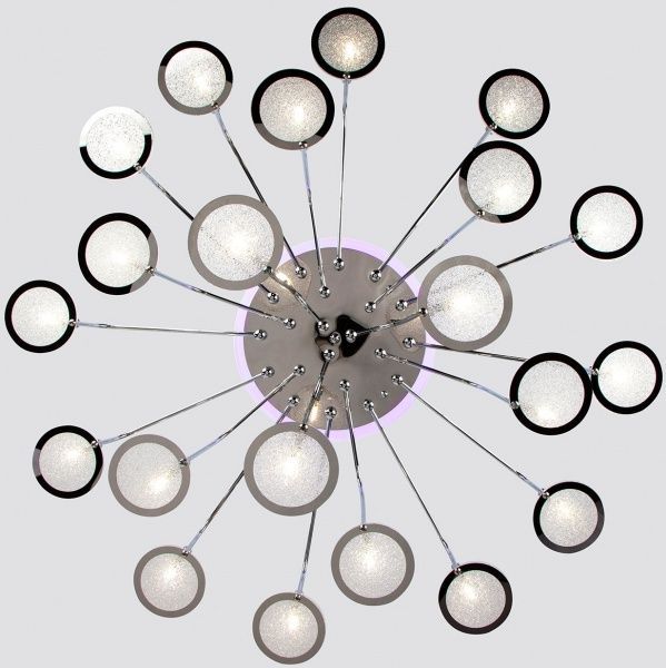 Люстра потолочная Strotskis Spider пульт ДУ LED-подсветка 21x3 Вт G4 хром 80109/21