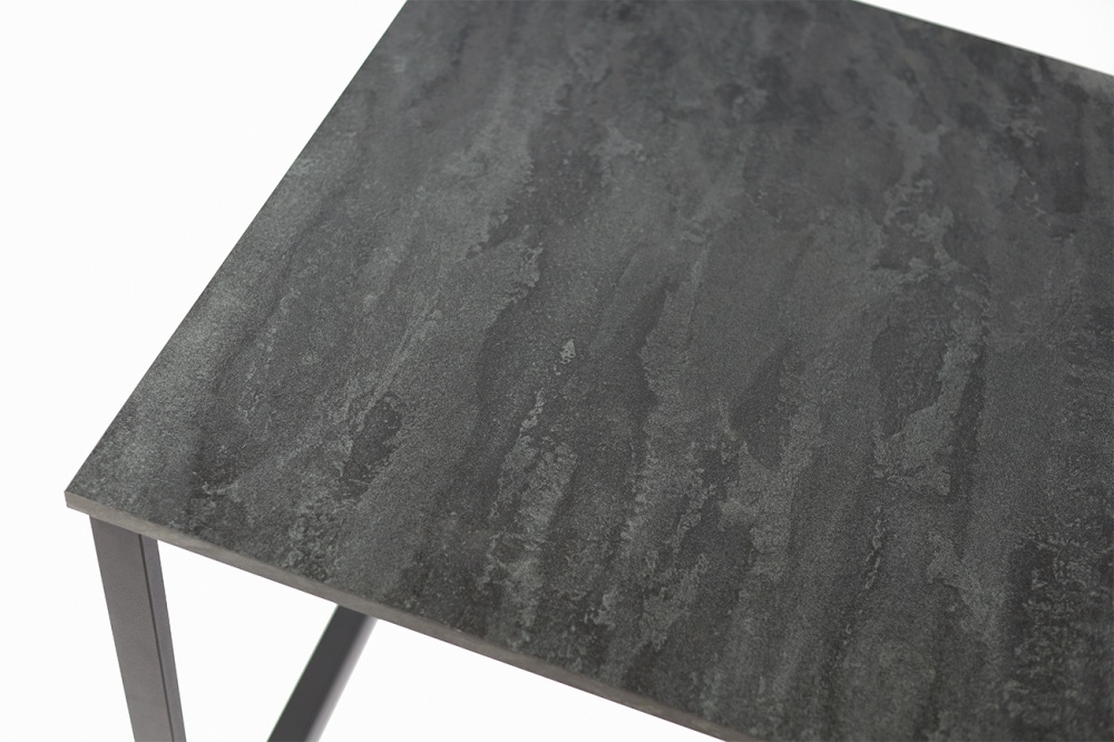 Стол обеденный Vitan Форест 1200x800x785мм угольный камень/черный