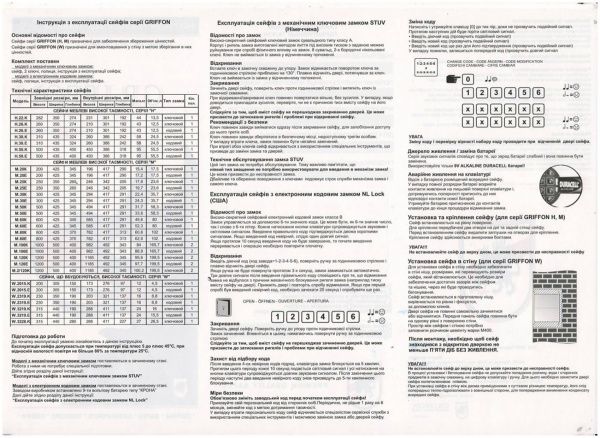 Сейф стенной Griffon W.3219.К 