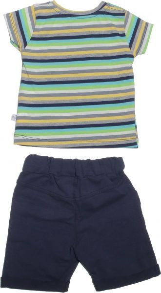 Комплект Фламінго для хлопчиків темно-синій/смужка р.68 508-129 