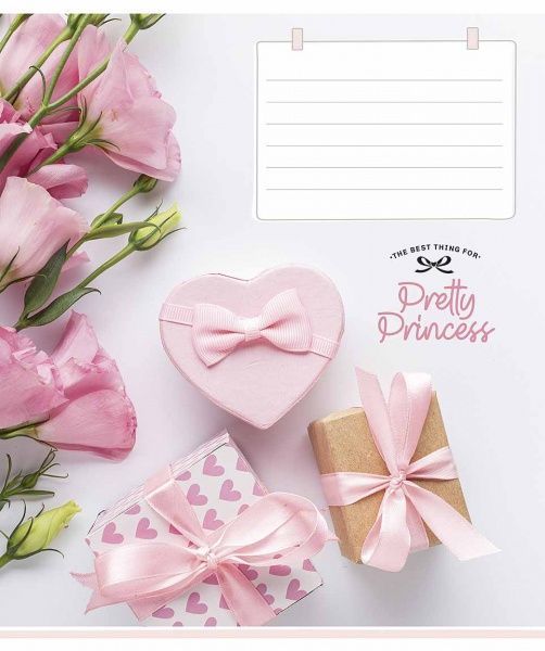 Тетрадь школьная Pretty Princess B5 12 листов в линию Школярик