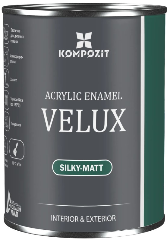 Емаль акрилова Kompozit VELUX База с шовковистий мат 2,5л