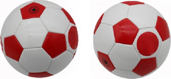 Футбольный мяч Shantou D 15.5 см красный OTG0928153 