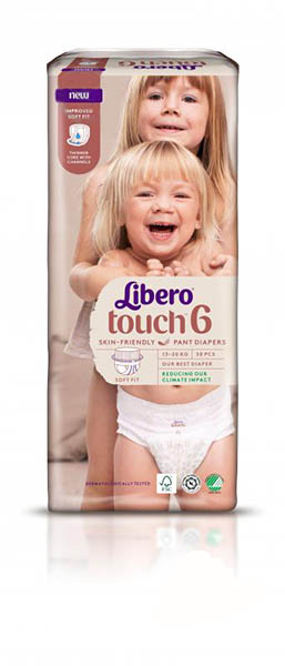 Підгузки-трусики Libero Touch 6 13-20 кг 30 шт.