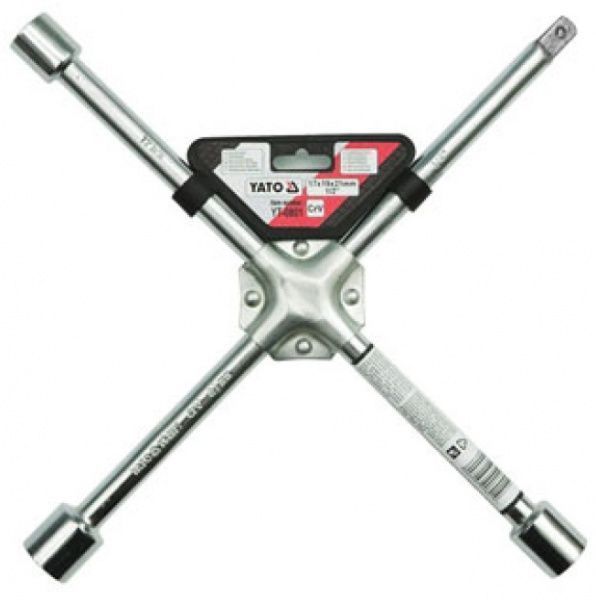 Ключ баллонный крестовой усиленный YATO 17х19х21 мм х 1/2