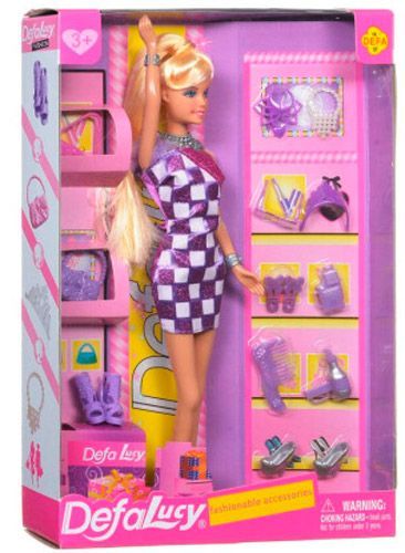 Лялька Defa 8233 сумочка 2 шт взуття аксесуари В асортименті