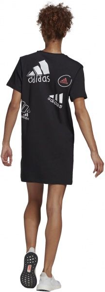 Сукня Adidas LOGO TEE DRESS GJ6523 р. S чорний