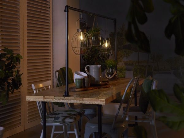 Світильник на сонячній батареї Luxform Manchester IP44 коричневий 27172.000.00 