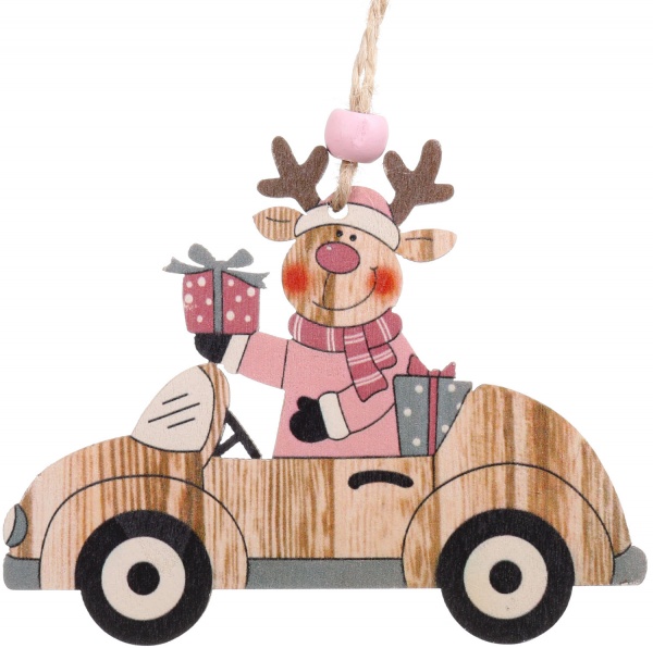 Декорація-підвіска рожева 8х1х10 см DH8047810 