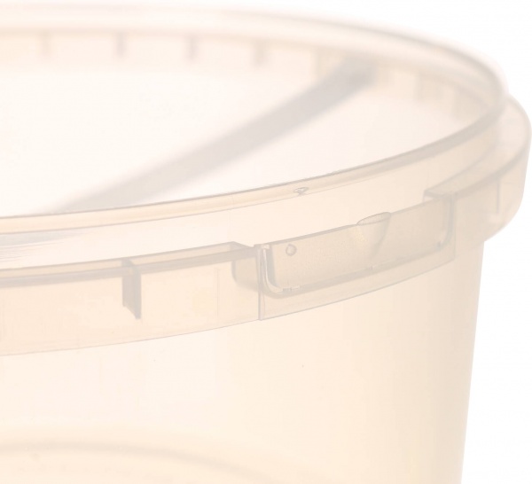 Відро Poliplast з пластиковою ручкою (харчовий пластик) 1,5 л прозорий 