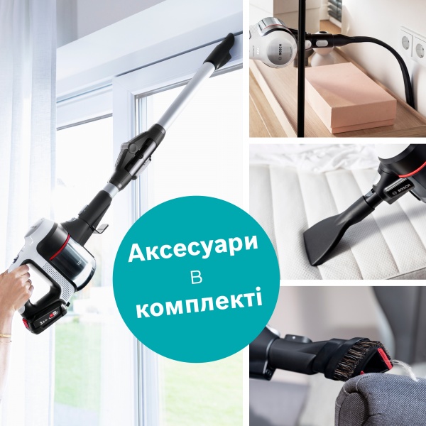 Пылесос аккумуляторный Bosch Unlimited 7 BBS711W white 