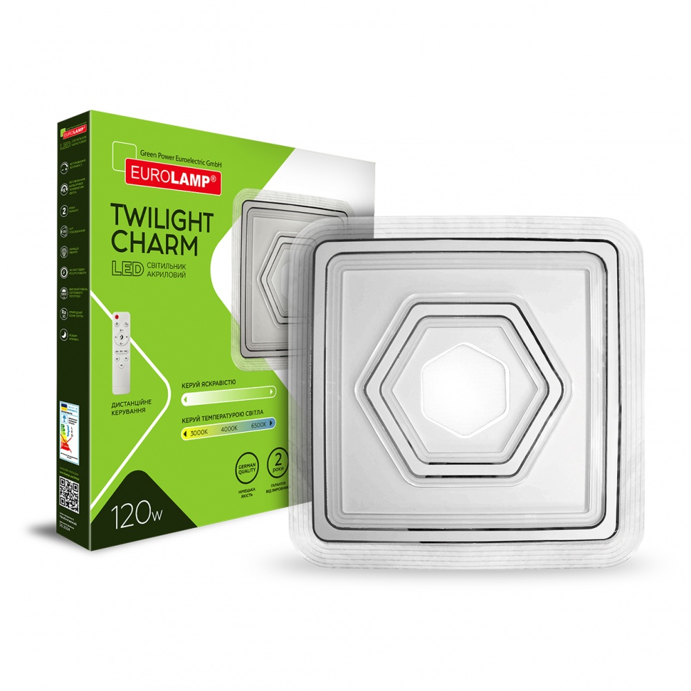 Светильник потолочный Eurolamp Twilight Charm 120 Вт белый LED-ALS-120W-T34