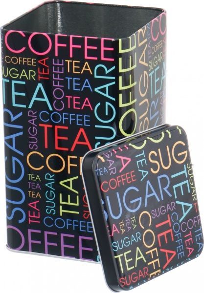 Банка с крышкой Coffee Black 10,5x10,5x18 см