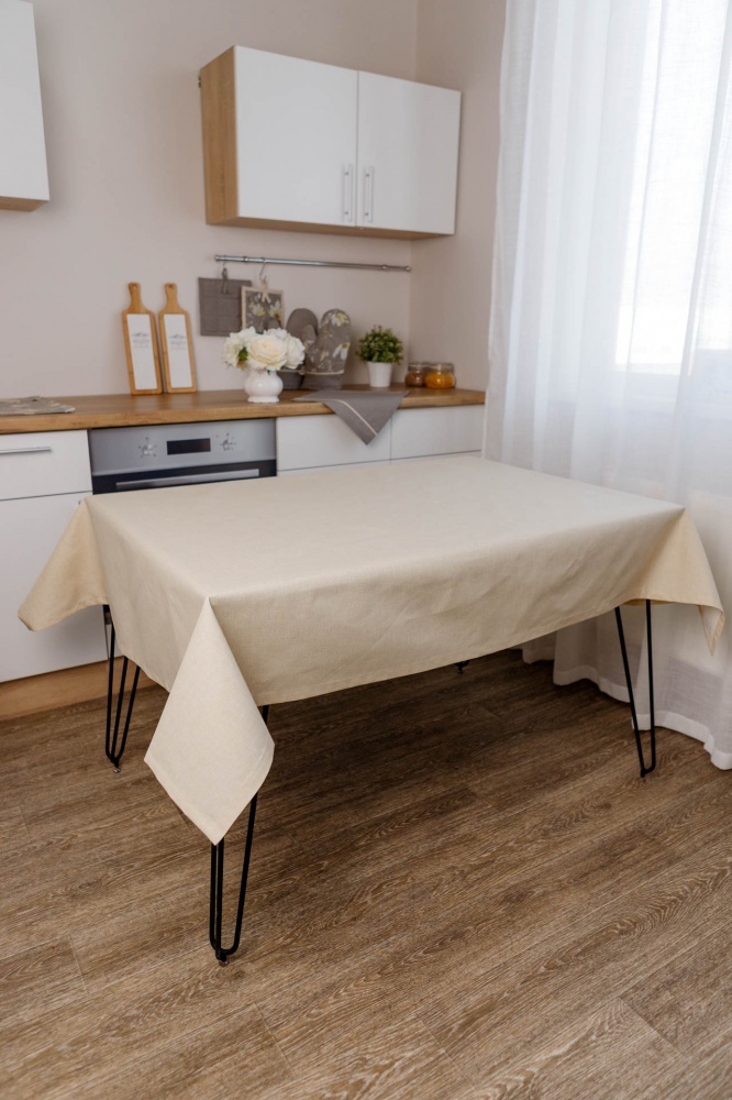 Скатерть Магнолия 133x133 см ваниль La Nuit