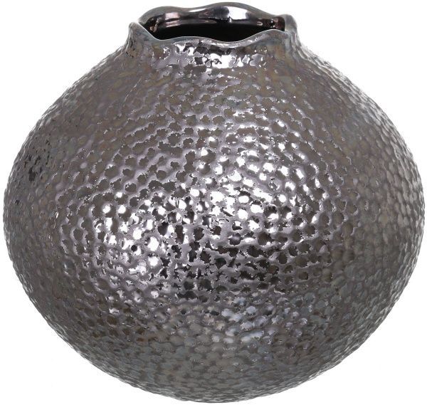 Ваза керамическая серебрянная Феб 23,5х21 см