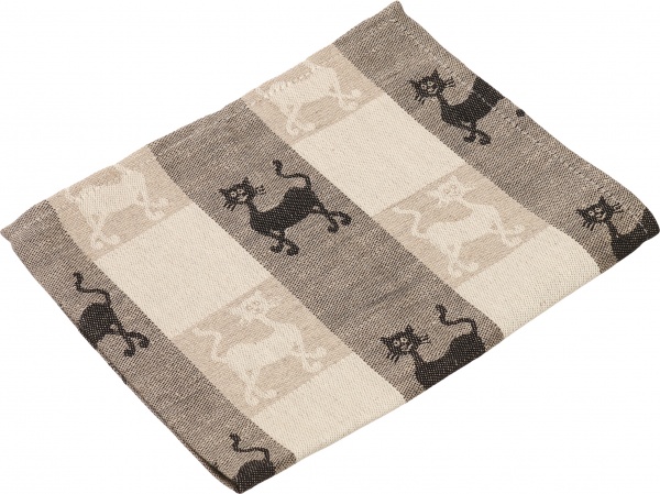 Рушник жакардовий Мурчик коти 37x48 см Галерея льону різнокольоровий 