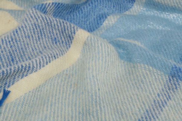 Плед дизайн 21/8 140x200 см синій із білим Ярослав 