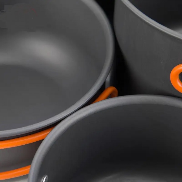 Набір туристичного посуду Naturehike 4 ед NH15T401-G, алюміній