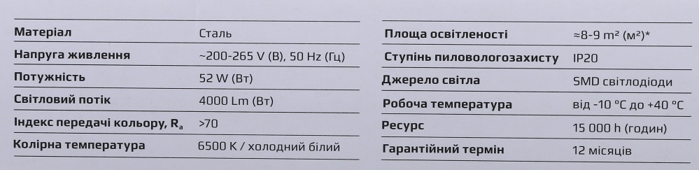 Світильник світлодіодний Expert XH-AM52-1200 52 Вт білий 6500 К