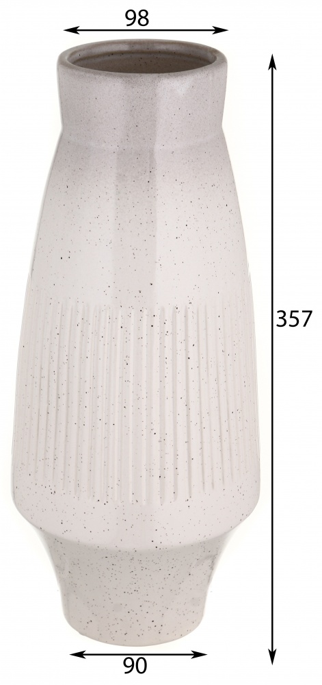 Ваза керамическая Pinsung Ceramics Boko 35,5 см бело-серый градиент PS33351