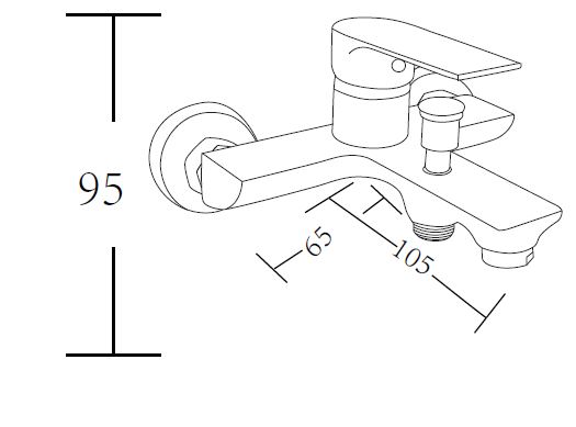 Змішувач для ванни Mixxen MESTRE MXXI0710