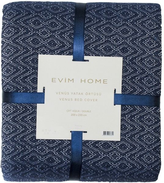 Покрывало Venus 200x230 см темно-синий 