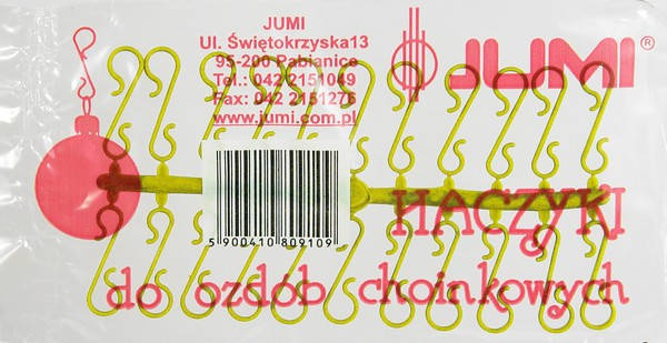 Крючки пластик 33 шт. желтые