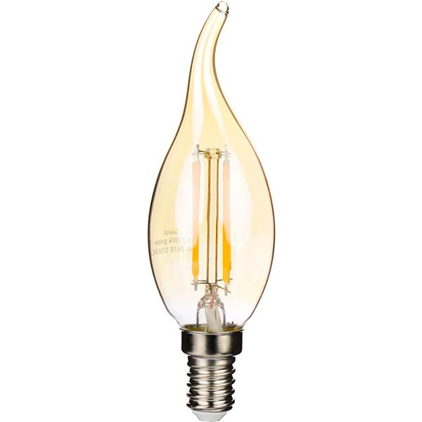Лампа светодиодная Gauss Black Filament Gold CF37 5 Вт E14 2700 К 220 В прозрачная 104801005 