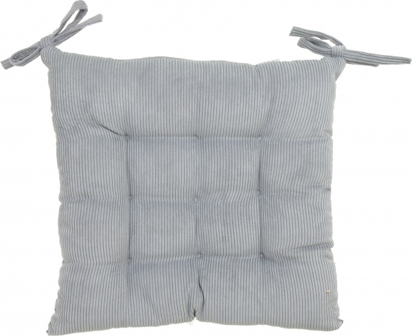 Подушка на стул Велюр серебряная 37х37см Luna