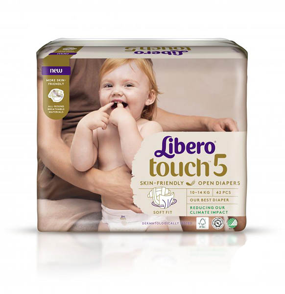 Подгузники Libero Touch 5 10-14 кг 42 шт.