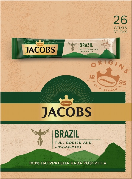 Кава розчинна Jacobs Brazil 1,8 г