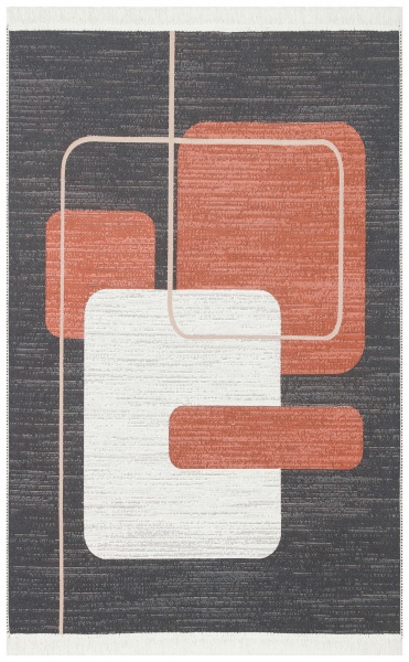 Килим Ekohali Arya AR 36 Black Terra 120x180 см двосторонній 