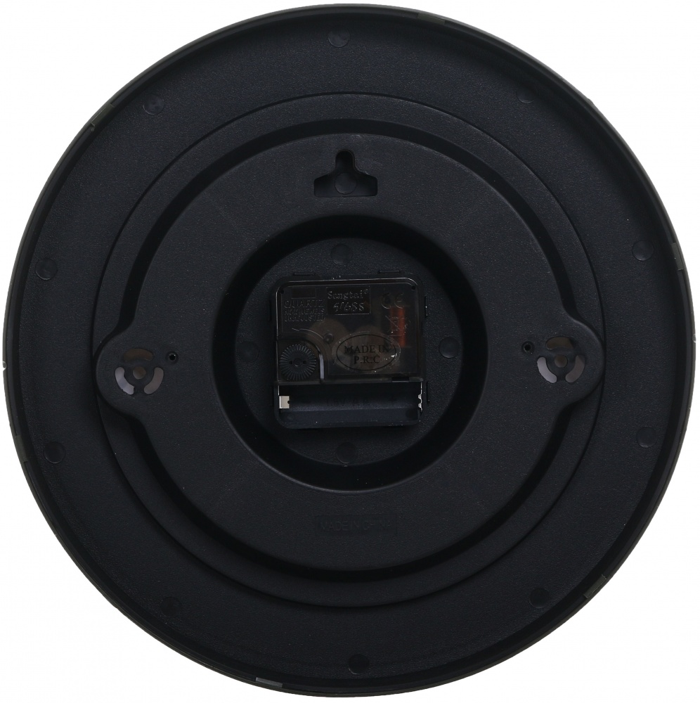 Часы настенные Джиффи черная рама 25,4х25,4х3,8 см Sensio