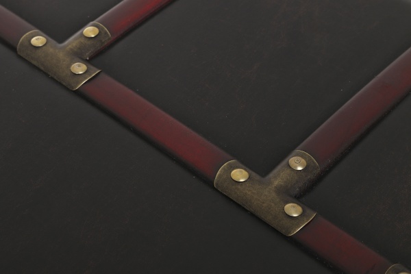 Сундук-пуф CHESTERFIELDS S 82x31.5x33.5 см темно-коричневый 