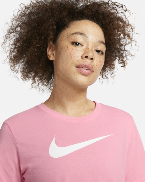 Футболка Nike W NK DF TEE SWOOSH FD2884-611 р.XS рожевий