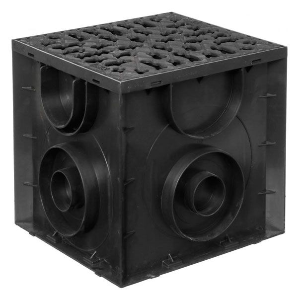 Дощоприймач пластиковий S'PARK ДП 25.25-ПП з пластиковою решіткою