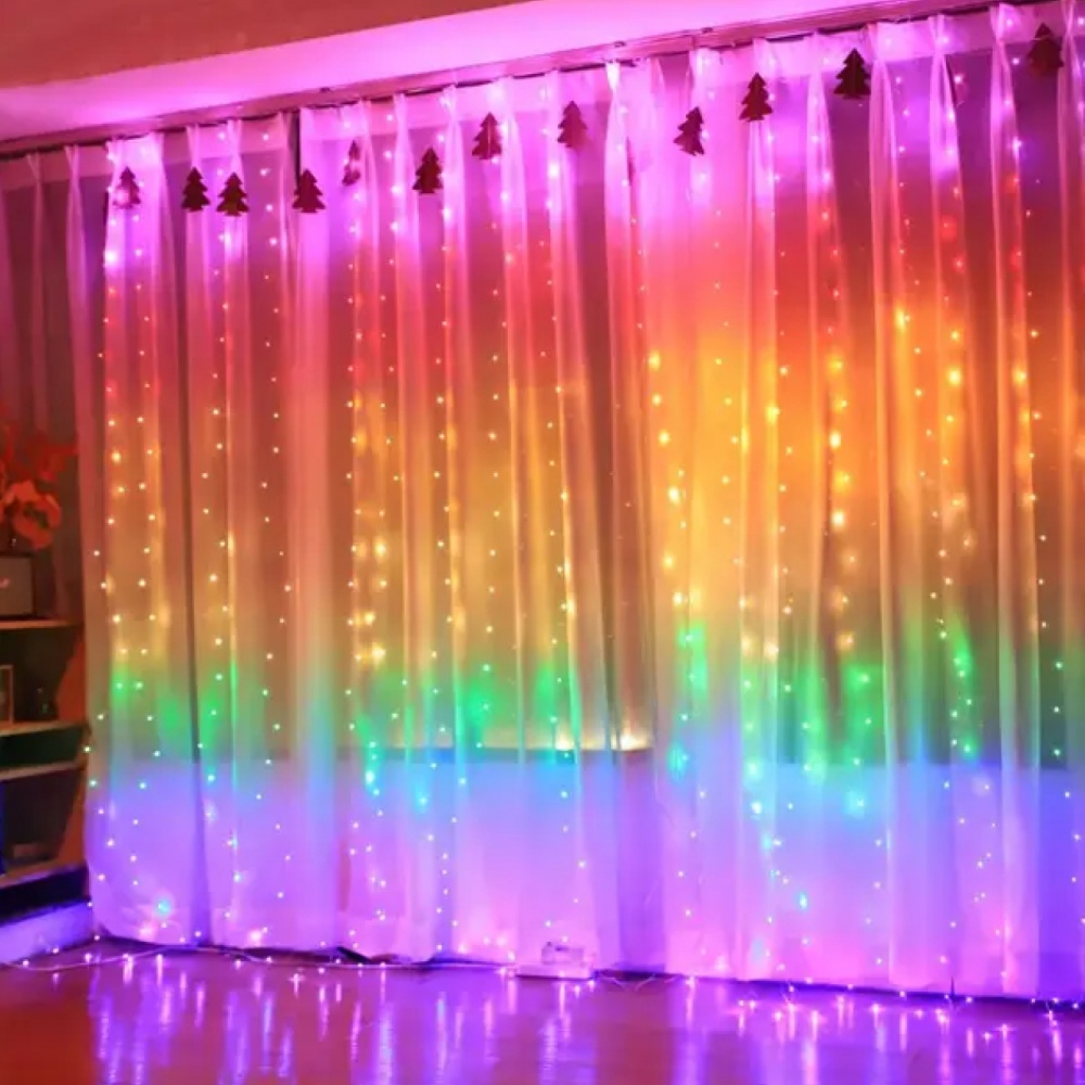 Гирлянда светодиодная Eurolamp 10 Вт белый LED-GL-3x3/RGB(C)