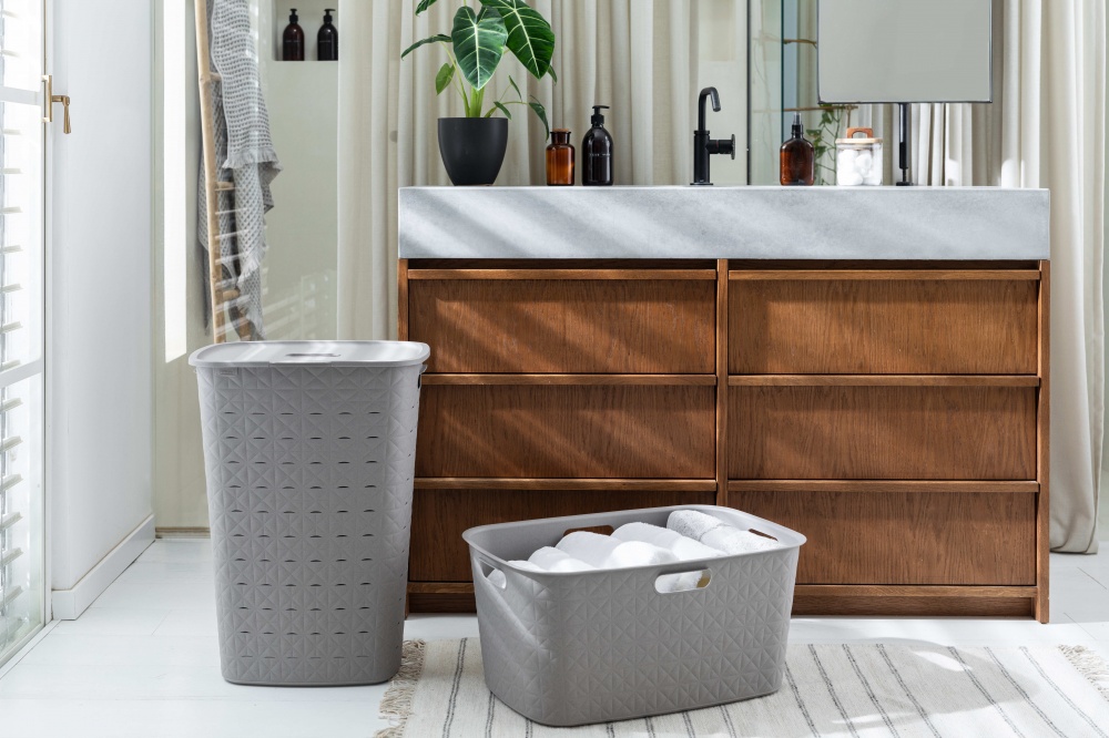 Кошик для білизни Curver 258699 бежевий Softex 56 л 600x420x316 мм