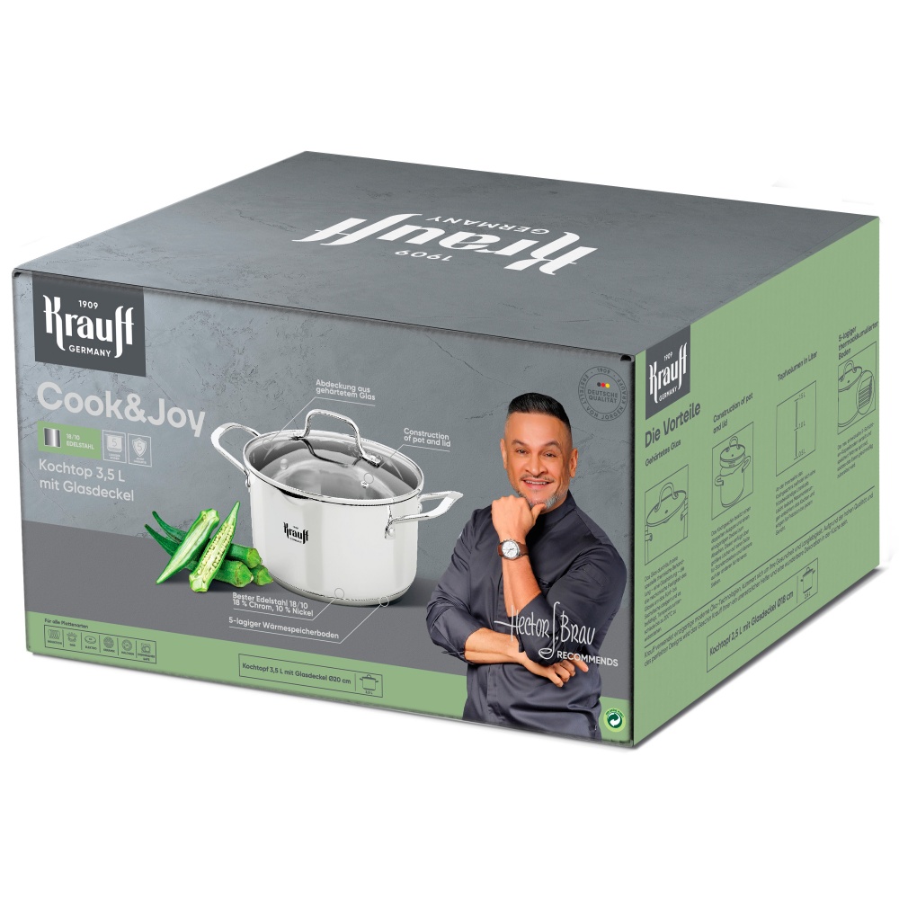 Каструля з кришкою Krauff Cook&Joy 3,5 л 26-238-118
