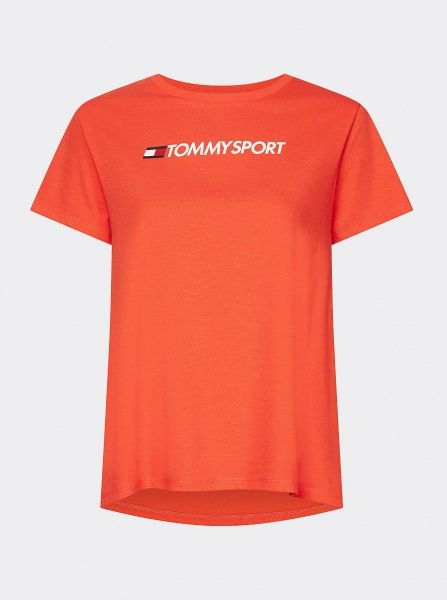 Футболка Tommy Hilfiger Бавовна MIX CHEST LOGO TOP S10S100445-SN6 M помаранчевий